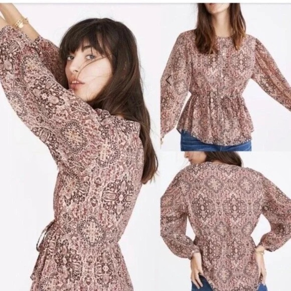 Madewell boho blouse